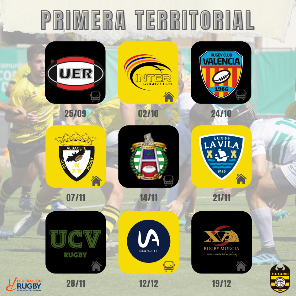 Calendario primera territorial ida